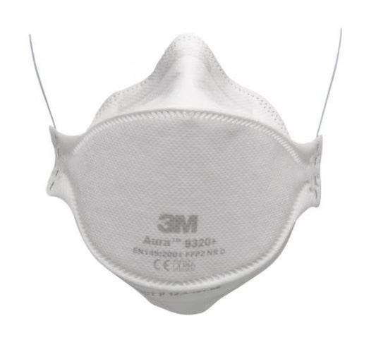 Demi-masque respiratoire pliable à usage unique Aura 9300+ - FFP2 - 3M